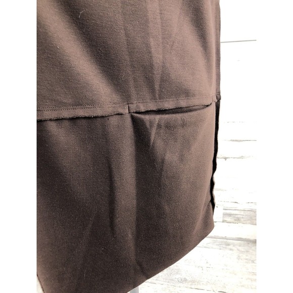 SOFT SURROUNDINGS  Brown Drape Vienna Vest Large Soft Fleece Lined Pockets - Picture 4 of 11